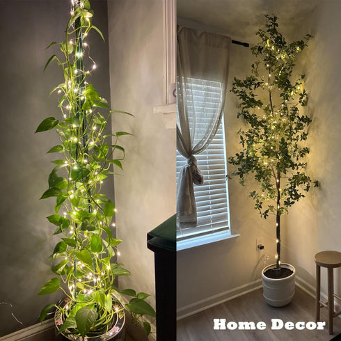 2 Pack 33ft 100 8 Beingreat USB Plug-in Fairy Lights, Mini LED Copper String Lights with Modes, USB Starry Lights