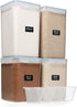 WHITE FEATHER SUPPLIES 4 PC Large Airtight Food Storage Containers with Lids, BPA Free Plastic for Kitchen & Pantry