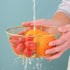 Meisha Round Fruit Bowl, Creative Mesh Dish Basket, Large Metal Wire Storage for Fruit, Vegetables, Snacks