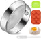8 Inch Flour Sifter Tamis, Stainless Steel Flour Sieve for Baking Cake, Bread with Dough Scraper