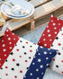 Waterproof Pillow Covers for Couch Throw Pillow Cases Set of 2, Independence Day Decorative Cushion Pillow Covers 18x18In,Indoor Outdoor Decoration America Stars on Blue Red White by Chucoco