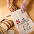 2 Pack XL Reusable Beeswax Bread Bags for Sourdough Baking, Organic Waxed Lined, Cotton Bread Bags for Homemade Bread