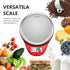 NUTRI FIT Digital Kitchen Food Scale, Large Stainless Steel Platform for Baking and Cooking, Red