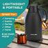 Thermal Coffee Carafe, 68 Oz - Black Stainless Steel, Durable & Easy to Pour, Keeps Drinks Hot for 12 Hours & Chilled