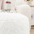 20x12 Inches Asuprui Ottoman Pouf Unstuffed Ottoman Foot Rest Floor Pouf Round Floor Bean Bag Chair No Filler Foot Rest