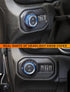 Savadicar HVAC Climate Control Panel Knob Trim Kit & Light Control Switch Cover for 2018-2024 Jeep Wrangler JL JLU &