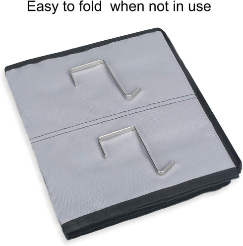 Shoe Organizer Over the Door, 12 Pockets Hanging Shoe Rack for Bedroom Closet Storage (Gray-2 Pack)