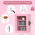 Pawnoc 60pcs Mini Bookshelf, with Mini Books, Plant Flowers, and Tweezers, Anxiety Bookshelf for Book Lovers
