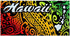 Hawaiian Tribal Tattoo Design Beach Towel, Rainbow