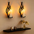 Set 2, Wall Candle Sconces of Modern Minimalist Metal Candle Holders for Pillar, Tealight, and LED Candles