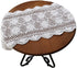 2pcs, 15X27inches,Hand USTIDE Crochet Lace Table Runner White Crochet Table Doilies Table Topper for End Table