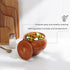 Stoneware Ramekin with Lid 17 fl oz 500 ml Clay Pot for Cooking, Dutch Oven, and Earthenware Rice Pots