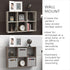 ClosetMaid Mini 6-Cube Desktop Storage: Wall Mount Organizer, Weathered Teak