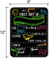 Chalkboard Style First Day of School Photo Prop Sign, 9 inch by 12 inch, Reusable, Customizable with Liquid Chalk