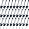CHENGU 72 Pcs Liquor Spout Stainless Steel Bottle Pourers Tapered Liquor Pourers with