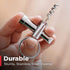 KeySmart CorkSmart - 2-in-1 Wine Opener and Bottle Opener Keychain Accessory, Ultimate Dual Corkscrew