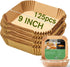 Large Air Fryer Disposable Paper Liners, 125 Pcs Parchment Paper Liner for 5-8QT Air Fryer