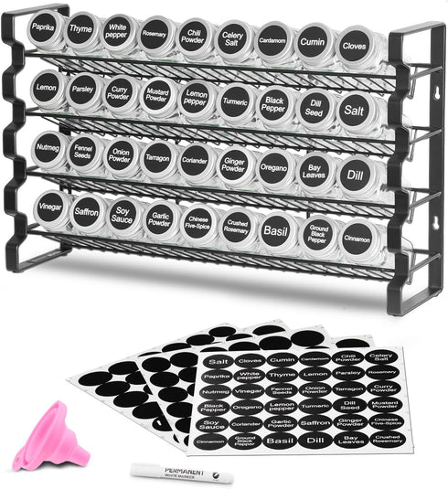 VEVOR Spice Rack Organizer for Cabinet, Spice Organizer with 36 Empty Spice