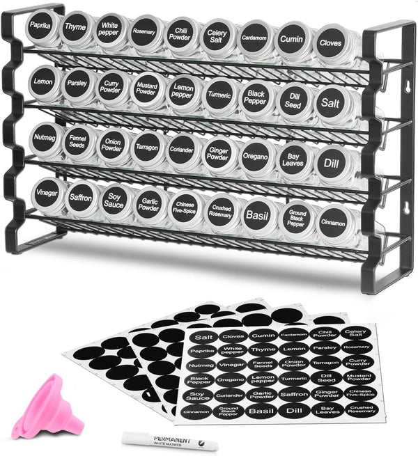VEVOR Spice Rack Organizer for Cabinet, Spice Organizer with 36 Empty Spice