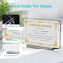 8.5 inch 1PC 8.5 5.5 Boloyo Acrylic Business License Display Frame, Clear Display Stand Holder Easel Base Protector
