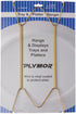 Plymor Gold Finish Wall Mountable Tray and Platter Hanger - 14.25" H x 6.5" W x 0.875" D (for Trays or Platters 16" -