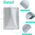 50 PCS 1 Pint Mylar Bags for Food Storage, Heat Sealable Bags for Coffee Beans, Tea, Grains, etc. (5.9 x 7.9 Inch)