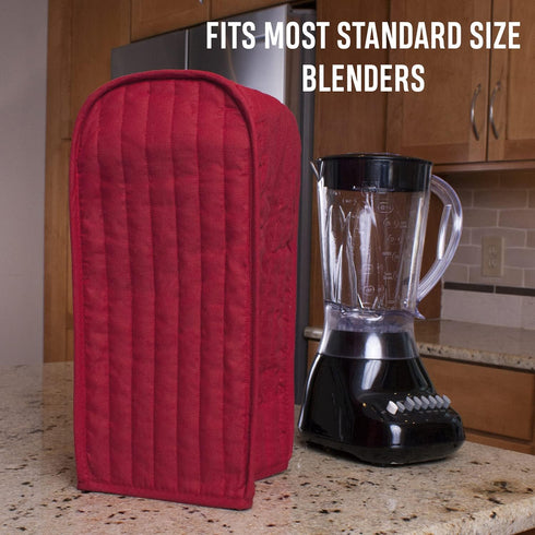 Ritz Premium Blender Cover, Universal, 7" x 15.5" x 5.75", Durable Polyester and Cotton Blend, Paprika Red