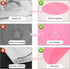 Silicone Baking Mat Cake Mat, Round with Measurements for Pastry Baking Sheet, Non-Stick, Pink