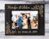 Personalized Newlywed Couples Leather Picture Frame - 7x5 Engraved Wedding Anniversary Gift