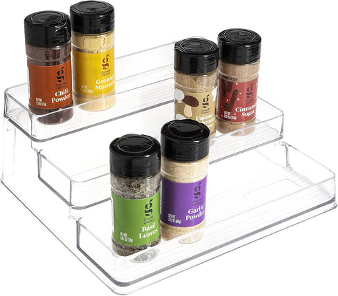 SIMPLEMADE Spice Rack - Three-Tiered Shelf for Kitchen, Bathroom, Bedroom, Office Storage