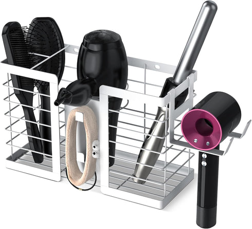 Hair Tool Organizer, 3 in 1 Metal Bathroom Blow Dryer Holder for Flat Iron, Curling Iron, Hair Care & Styling Tools
