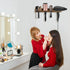 Wall Mounted Hair Tool Organizer, Wooden Blow Dryer Holder for Bathroom, Rustic Styling Tools Organizer for Hair Tools