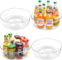 Guzon 4 Pack Lazy Susan Organizer, 12 Inch Clear Rotating Turntable for Kitchen, Pantry, Dresser, Bathroom