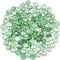YIYA Green Flat Marble Decorative Beads, Glass Gems for Home Decoration, Vase Filler, Fish Tank Bottom Decoration