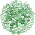 YIYA Green Flat Marble Decorative Beads, Glass Gems for Home Decoration, Vase Filler, Fish Tank Bottom Decoration