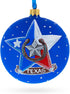 I Love Houston, Texas Glass Ball Christmas Ornament - 4 Inches