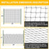 25'x25' 2.4" BSTPCOO Bird Net with Square Mesh Bird Netting for Chicken Coop Roof, Poultry Netting Heavy Duty Nylon