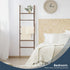 6-Tier 5.7FT(66.5'') Acacia Wood Blanket Ladder, Blanket Quilt Towel Holder Rack Decorative Ladder Wooden, Easy