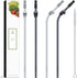 Homestia 10.5'' Stainless Steel Straw Set - 4 Food Grade Reusable Metal Drinking Straws with Cleaning Brush