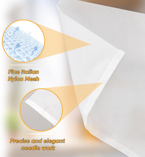 Yolev 6 Pack 128 Nut Milk Bag Reusable Nylon Cheese Cloth Bag for Straining Washable Nut Bag Strainer In Fine Mesh Bag