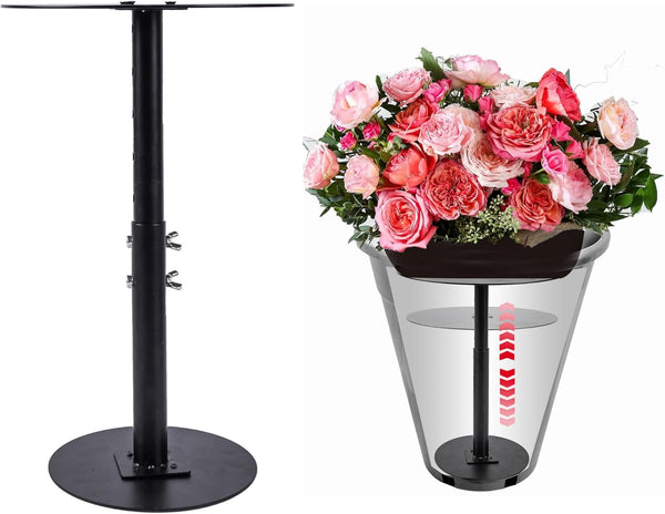 ZSHIGANMA Plant Risers for Inside Pots, Adjustable Height 12-22" Metal Planter Lift Inserts