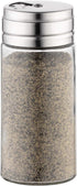 Fox Run 5167 Glass Spice Jar with Stainless Steel Shaker Lid, 6 Ounce Clear Container for Seasonings, 1 Count