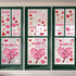 Ivenf Valentines Day Decorations Heart Window Clings Decor, Large Red Pink Heart Tree for Kids Home
