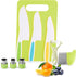 FGASIDYO 9PCS Montessori Kitchen Tools Cookware Baking Toy, Kids Knife Set for Real