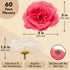 Juvale 60-Pack Silk Artificial Flowers Bulk, Mini 3" Faux Carnation Heads for Decor & Crafts