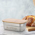 Stainless Steel Butter Dish with Lid, Kitchen Butter Keeper Container, Silicone Sealing, Holds 1 Stick West Coast Butter