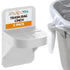 PlasticMill Trash Bags Cinch, White, 2 Pack, Holds Garbage Bags in Place, 3 Inches High, 2 Inches Out
