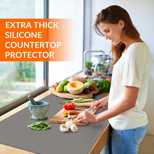 Counter Countertop Silicone Mat, Protector Mat, Large Silicone Mats for Bottom of Oven Air Fryer Coffee Maker, Non-slip