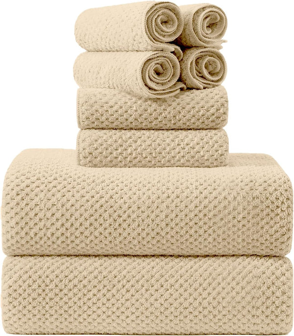 8-Piece Bath Towel Set, 2 Extra Large Bath Towel Sheets, 2 Hand
