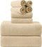 8-Piece Bath Towel Set, 2 Extra Large Bath Towel Sheets, 2 Hand